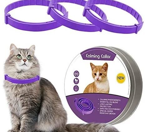 LUPUS 3 Pack Calming Collar for Cats, Cat Calming Collars, Natural Cat Pheromones Calming Collar, Adjustable, Waterproof and Safe, Reduce Anxiety Kitten Collar for Cats…