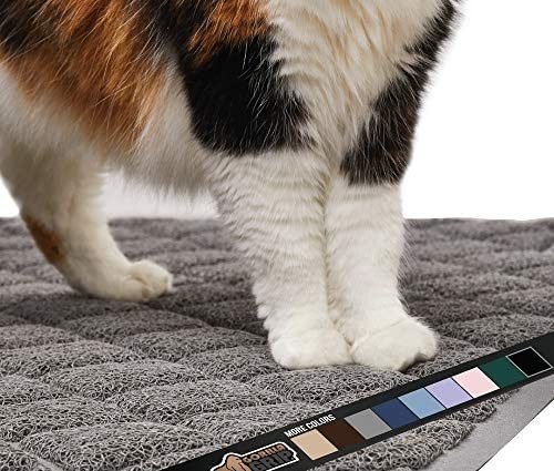 Gorilla Grip Original Premium Durable Cat Litter Mat, Traps Litter from Box and Cats, Scatter Control, Mats Soft on Kitty Paws, Easy Clean Mats